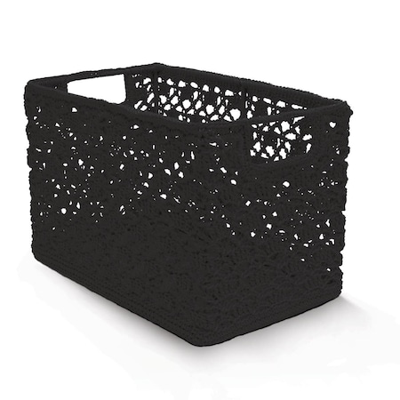 Heritage Lace Mode Crochet Wire BasketGray 12 x 7 x 8 in. MC-1070GY